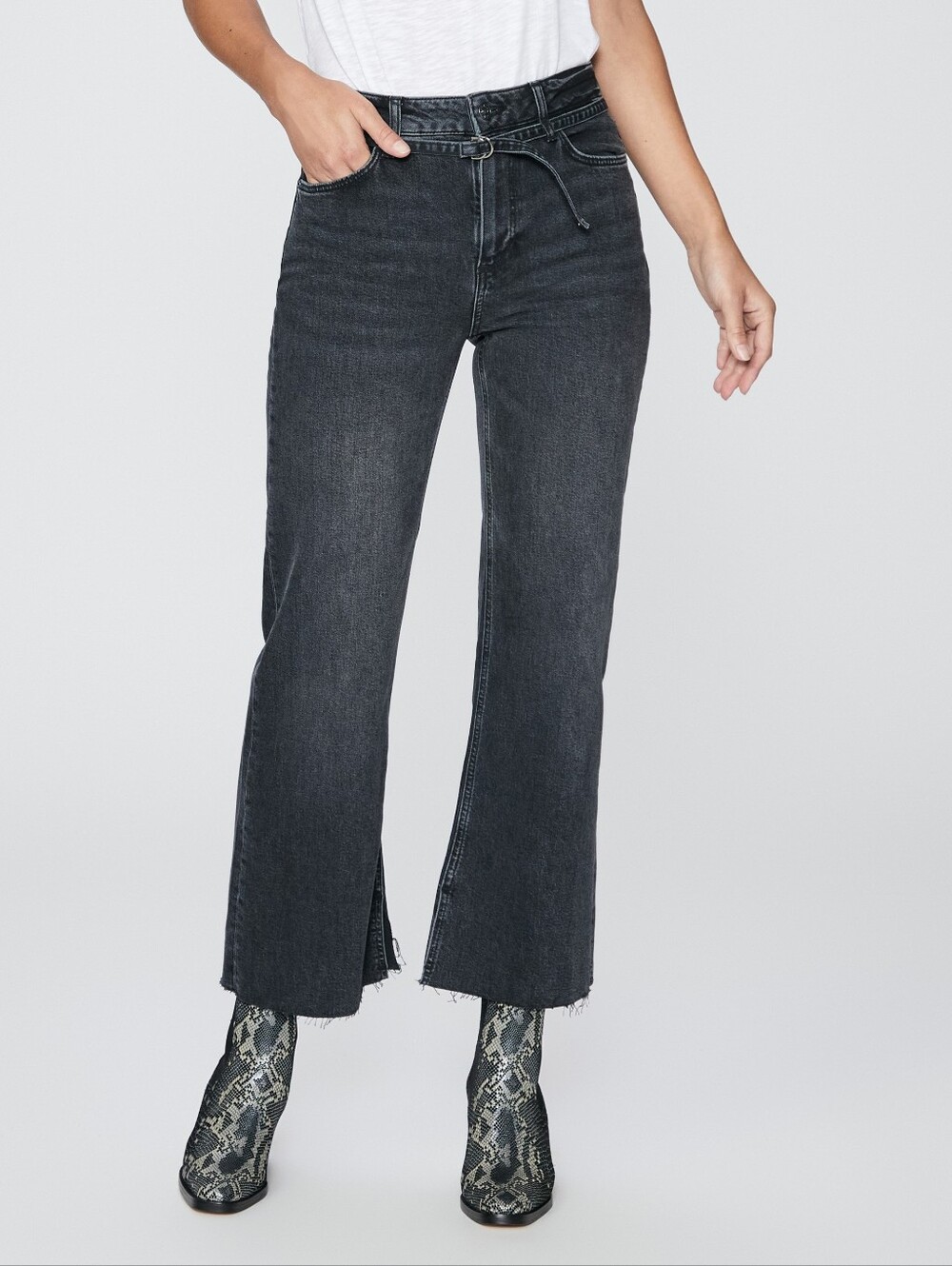 PAIGE Leenah High Rise Ankle Jean - Night Stroll - EUC